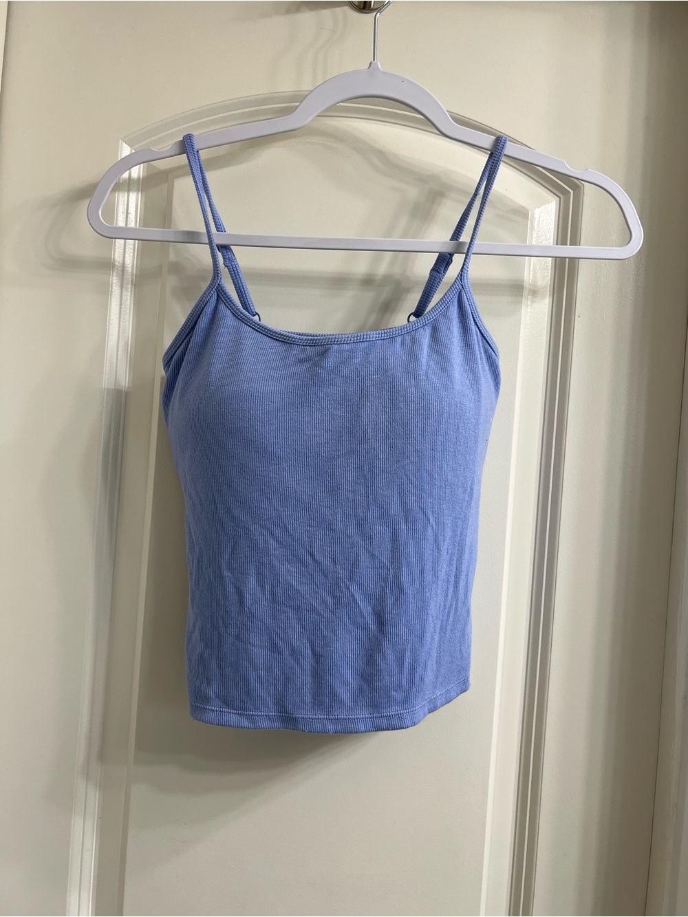 Klassy Network Periwinkle Ribbed Spaghetti Strap Tank
